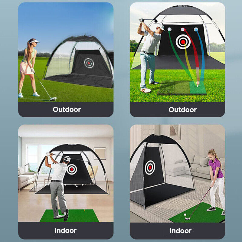 Golf Hitting Net Foldable Golf Driving Training Net Practice Cage Driving Net