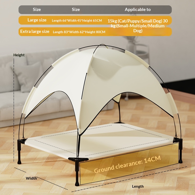 Cat Bed, Pet Camping Bed, Large Tent, All-season, Washable, Puppy Bed