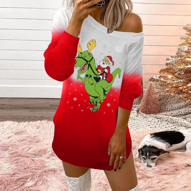 Fashionable Christmas Print Crew Neck Sweatshirt 9Style - Shop at LoveMi