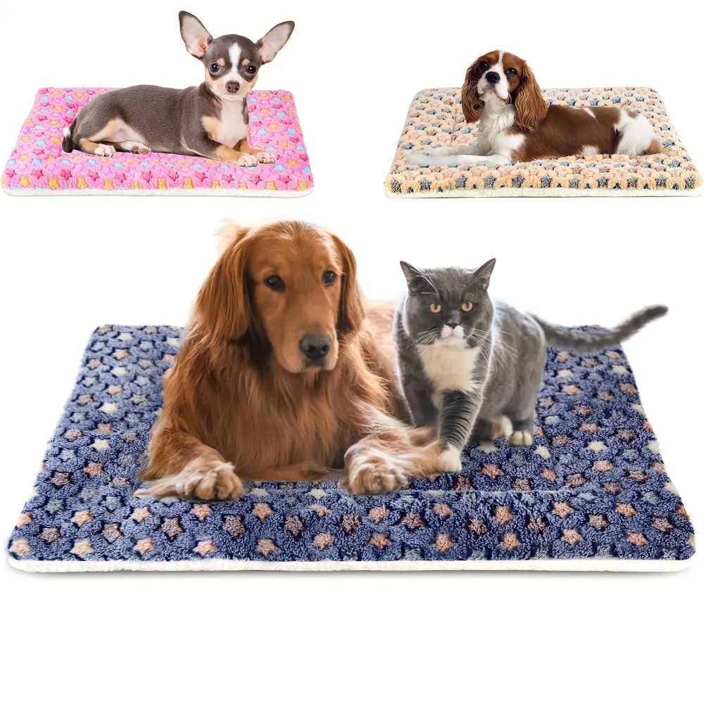 Pets Dog Bed Mat Crate Pad Soft Pet Bed