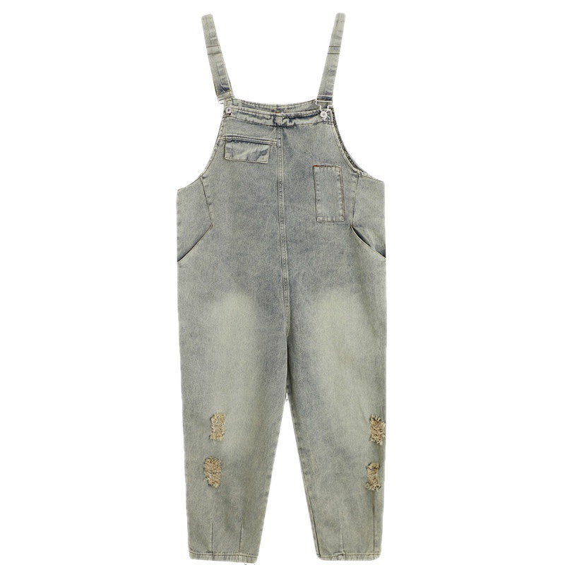 Title 4, Womens Spring and Summer Art Retro Hole Jean S...