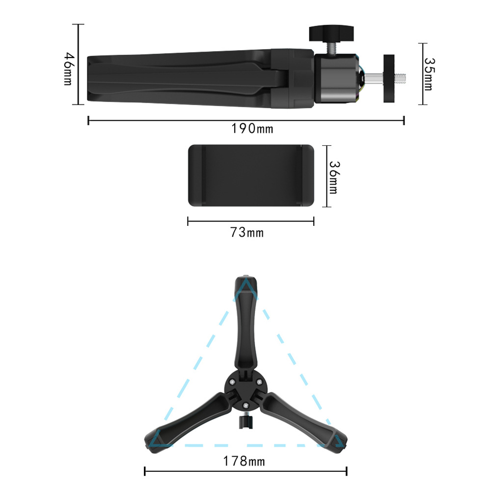 Desktop Lazy Phone Stand Tripod Stand - Image 3