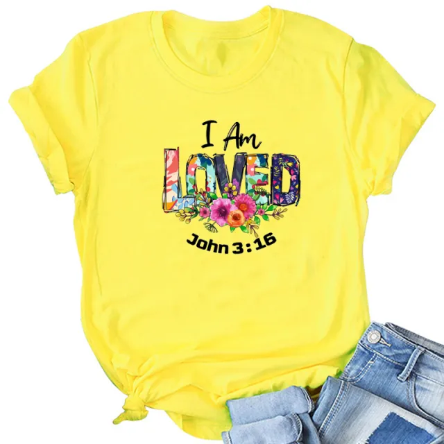 Vible Religious Clothes Christian Tshirt Yellow - Shop at LoveMi