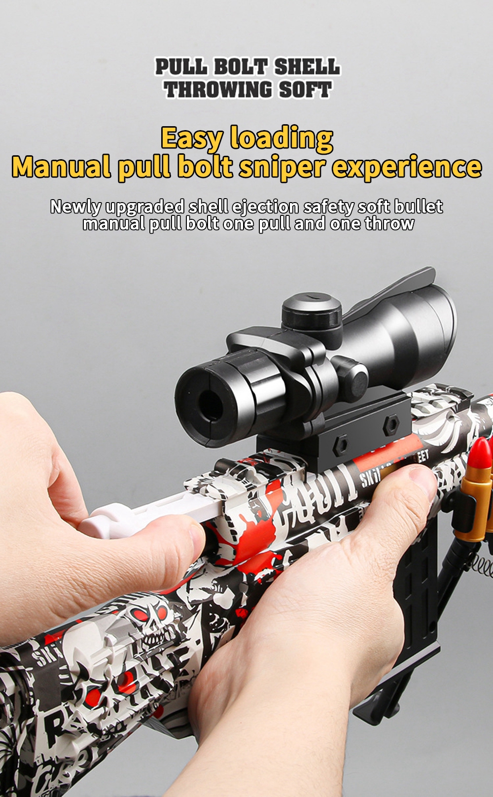 Title 4, AWM M24 Shell Ejection Soft Bullet Sniper Gun G...