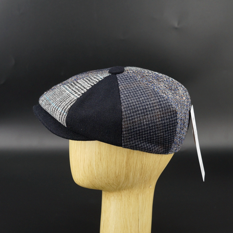 Title 1, Octagonal Hat Lady Retro Newsboy Hat English Qu...