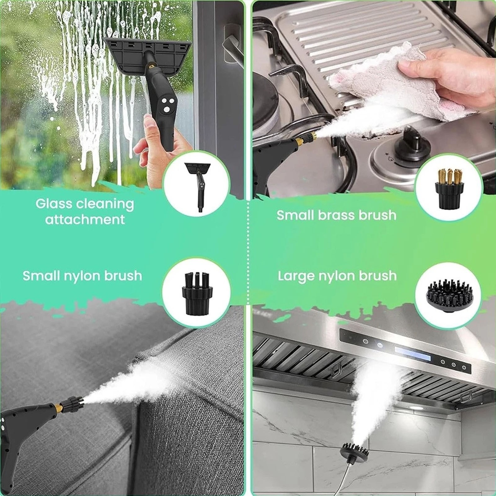 1500W Handheld Steam Cleaner High Temperature Pressure Home Car Cleaning 5