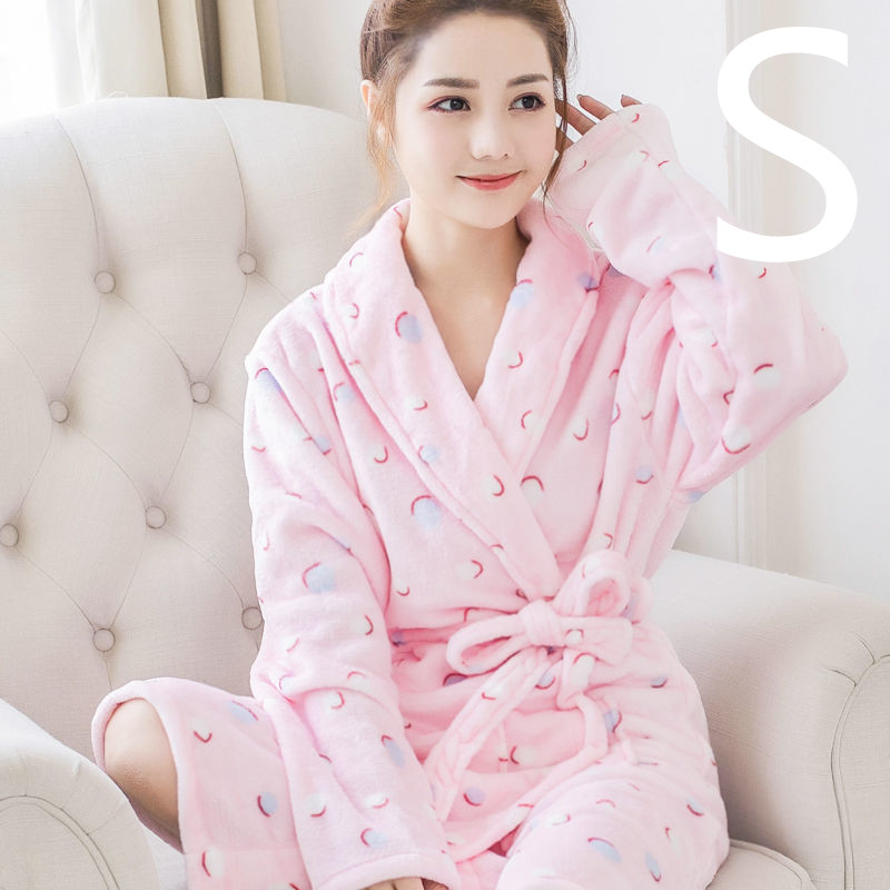 Title 8, Thickened Flannel Home Wear Bathrobe