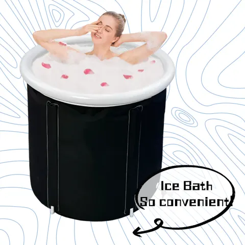Portable Ice Baths Inflatable Air Ring PVC Bath Household