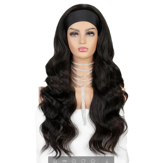European And American Style Wig Headgear Black Headband Rose Ld110626 - Shop at LoveMi