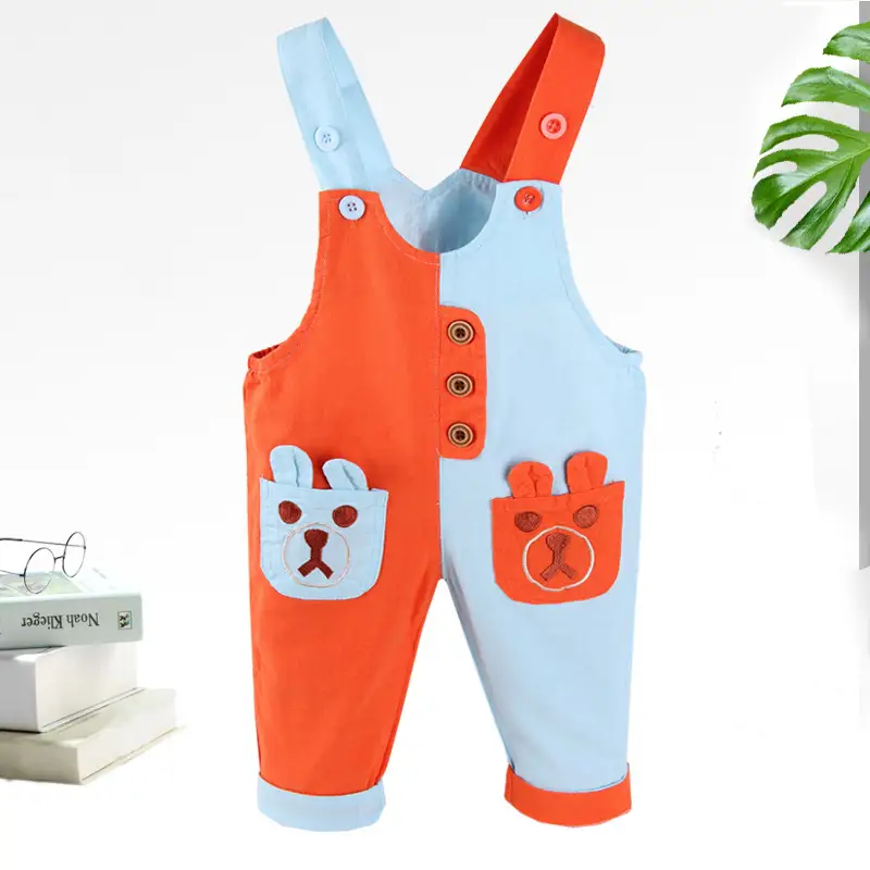 Fashion Color Matching Baby Single-tooth Mandarin Duck Pants Thin