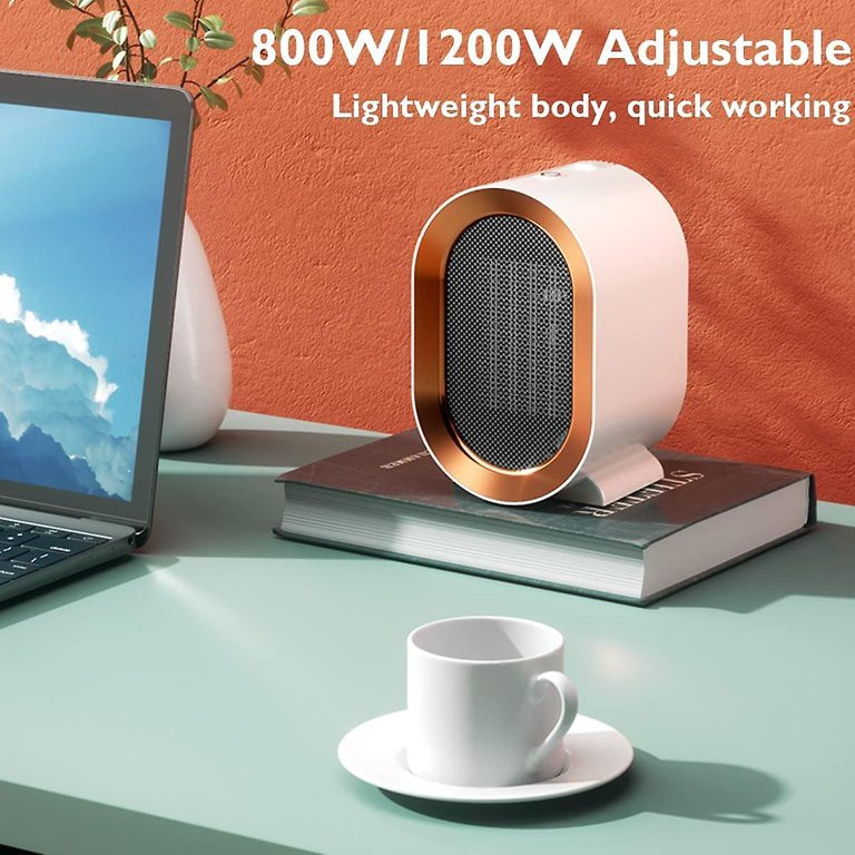 1200W Electric Space Heater Low Energy Ceramic Fast Heating Fan Portable Remote — image 8