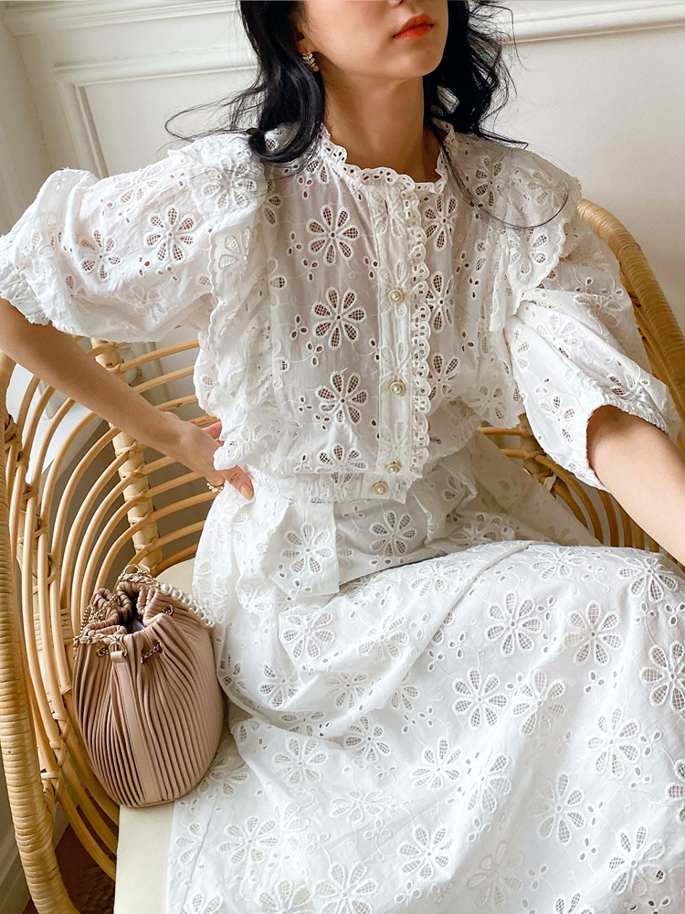 Lace Top And Skirt Set, picture 7 of 8