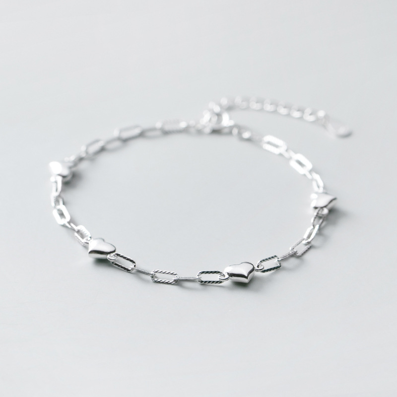 Silver Sweet Lady Love Bracelet Temperament