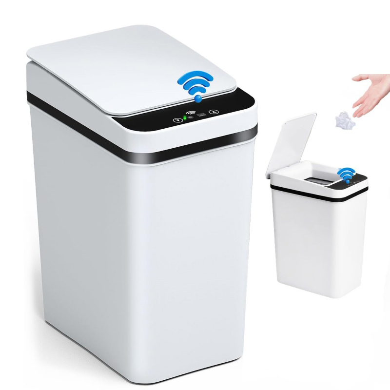 12L Smart Trash Bin Rubbish Motion Sensor Touchless Bathroom Odourles Toilet Can — image 8