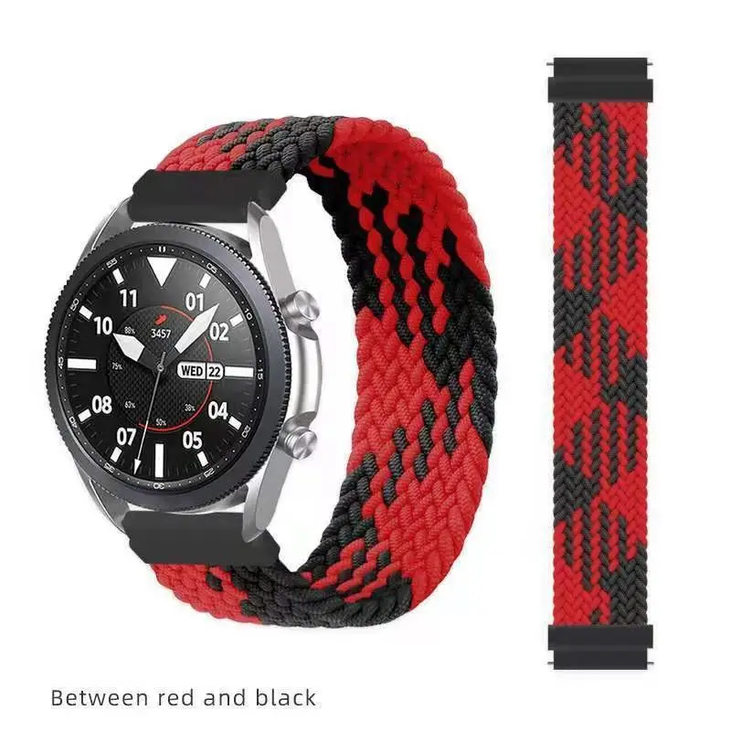 Interface Size 20mm Elastic Braided Nylon Strap