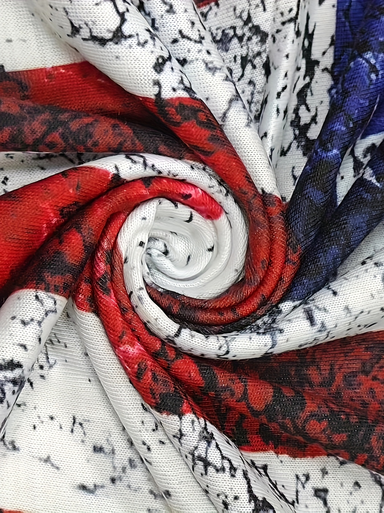 Self-pick-up Women’S Plus Zip Up Flag Print Short Sleeve T-Shirt Only Self-pickup Is Supported