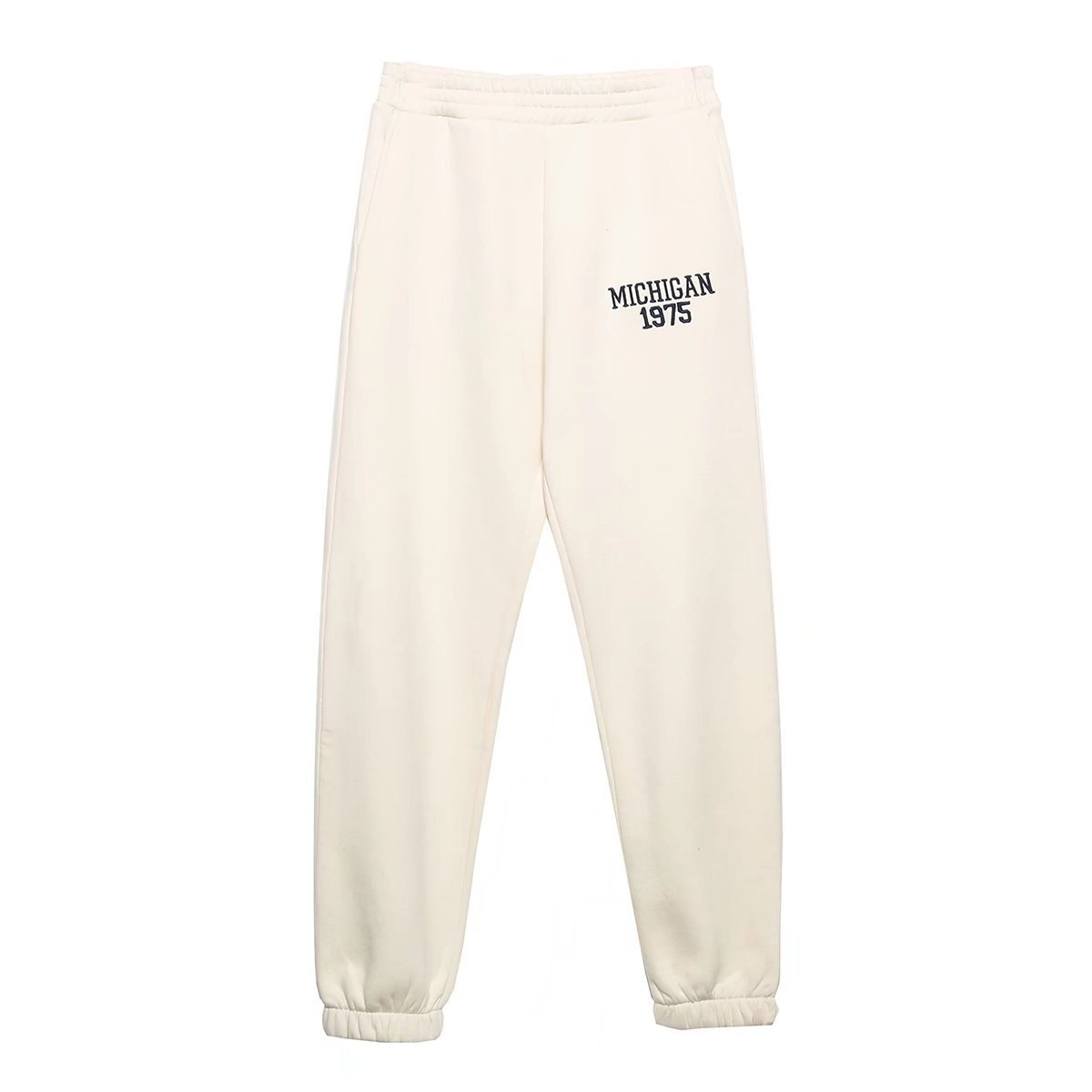 Title 1, Autumn Lettering Jogging Pants Fleece Women