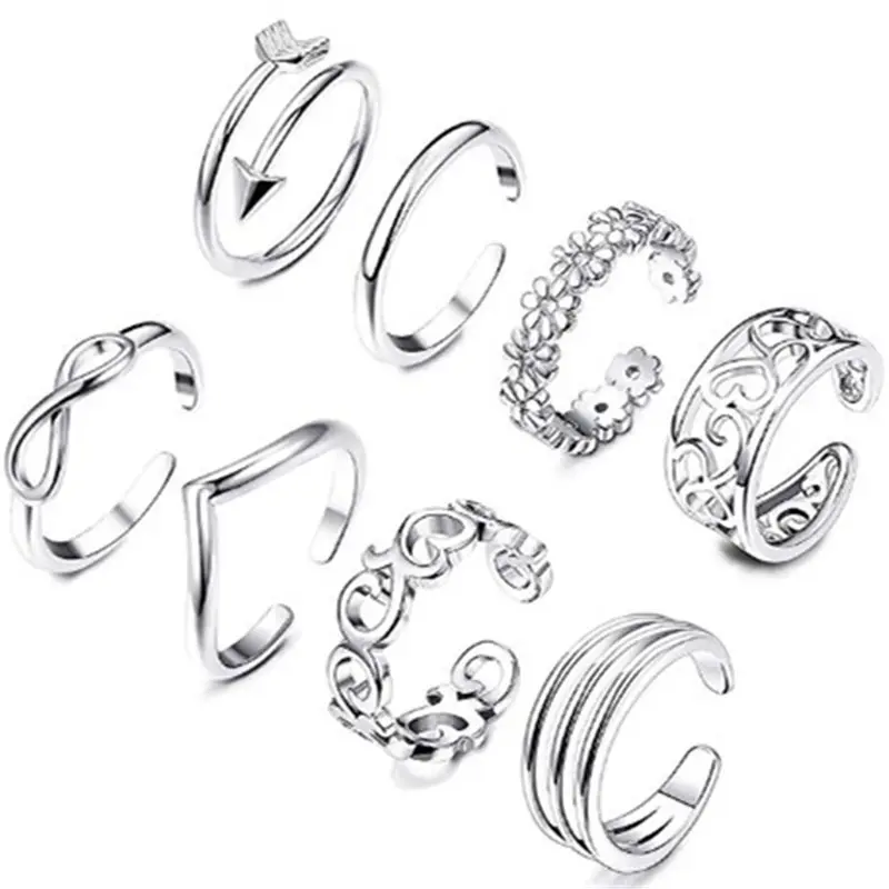Feet Rings Foot Personality Charm Rose Simple Women's
