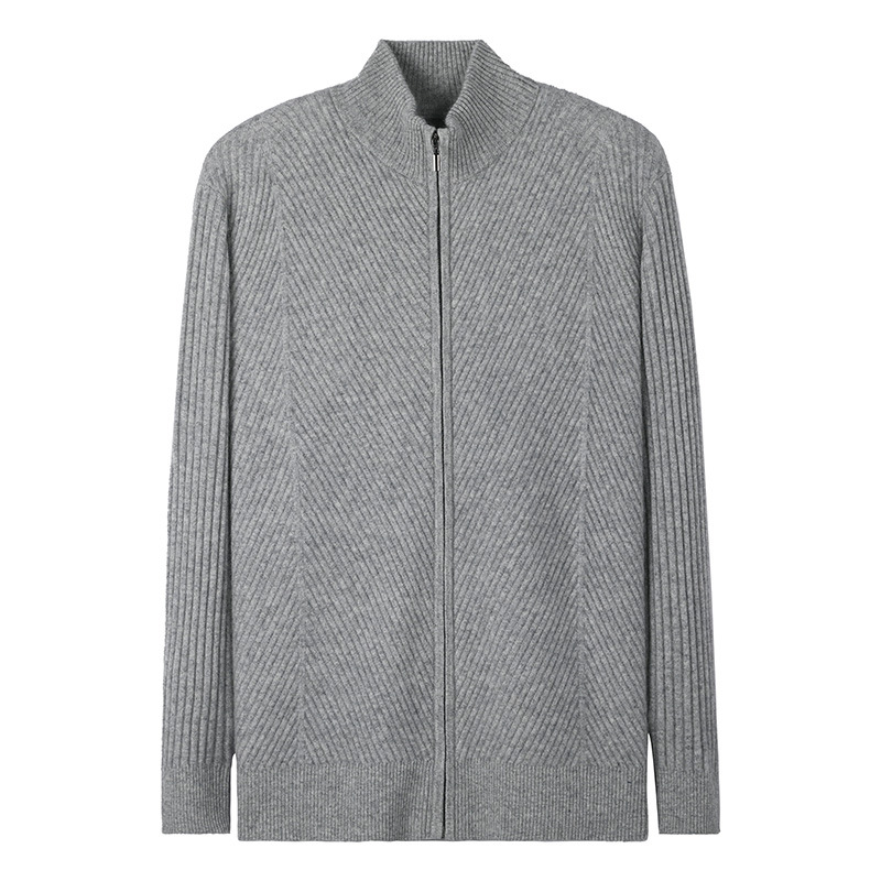 Title 3, Mens half high neck wool zipper cardigan, a wa...