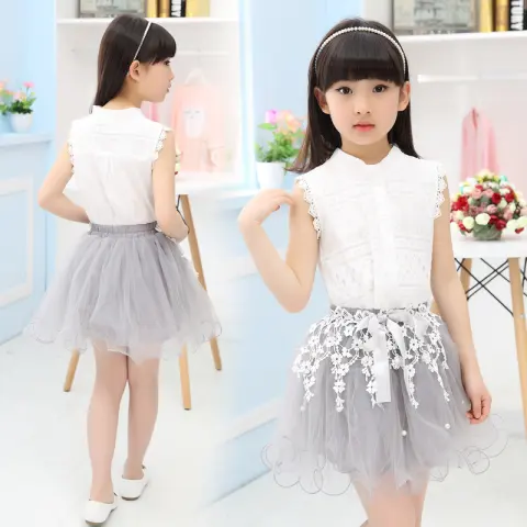 New Girls Fashion Lace Beaded Dress