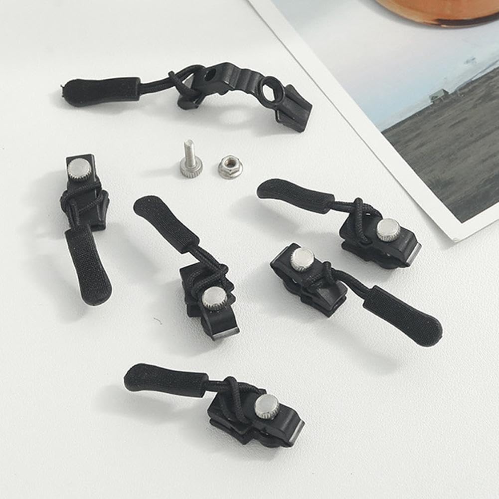 30 PCS Universal Zipper Repair Kit Zipper Fixer, Plastic Detachable Pull Replacement Pulls, Quick Install Zip Heads Fix Zippers No Sewing Required For Bags Purses Jackets Coats ,3 Different Size — foto 2