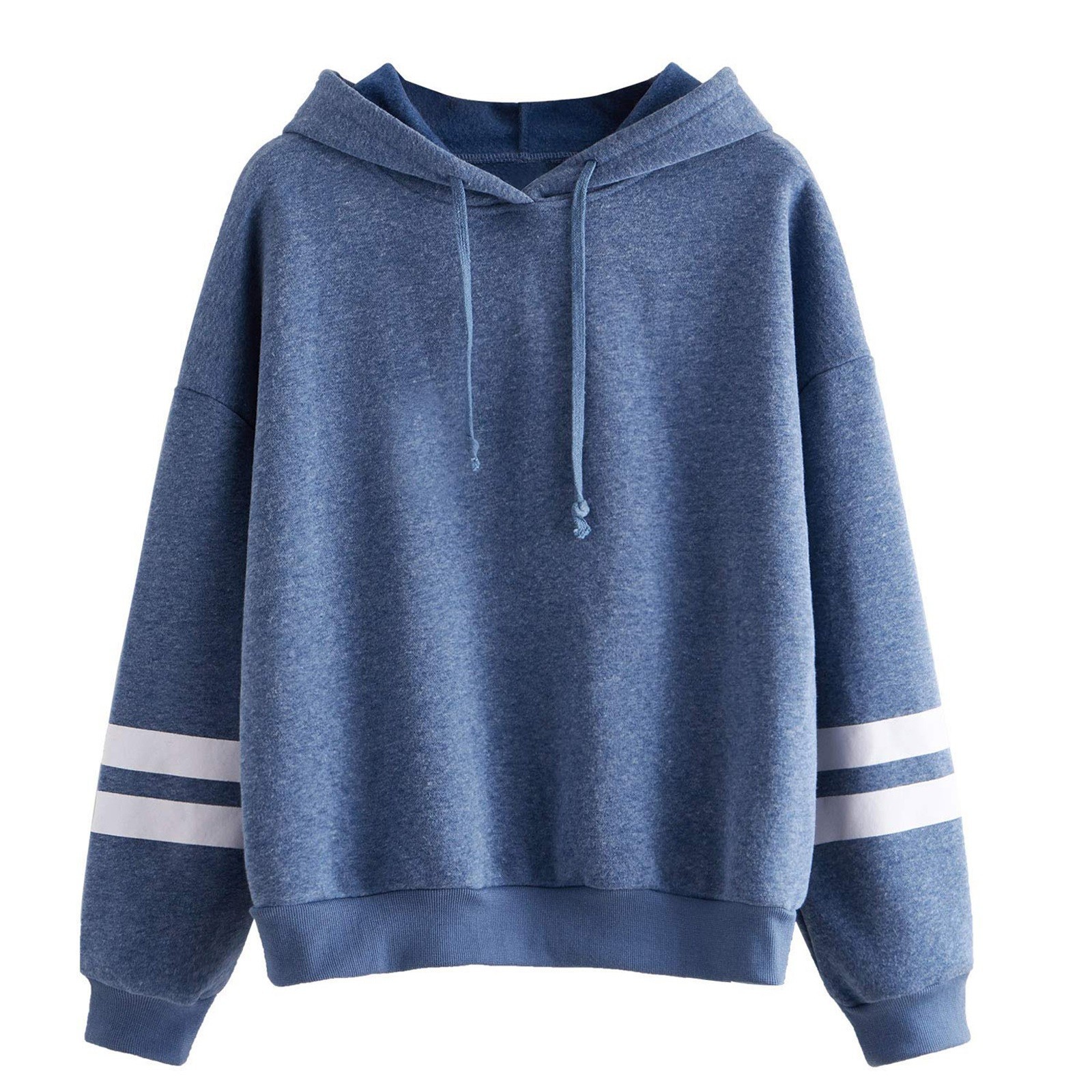 Title 7, Ladies fashion hooded striped sweater