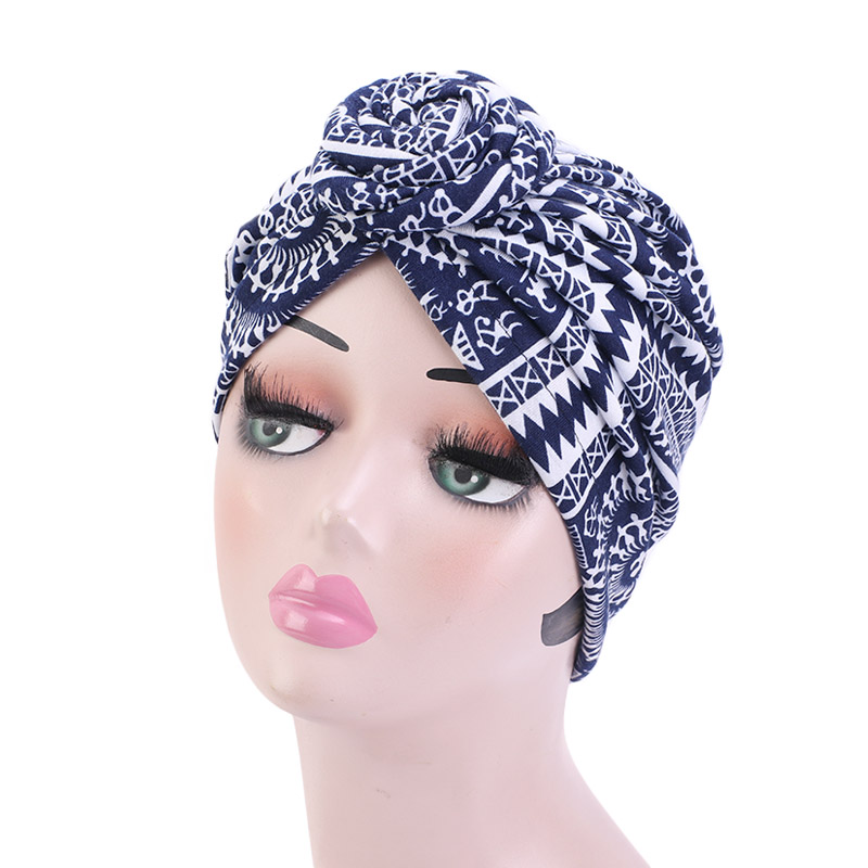 Printed Donut Knotted Bandana Hat
