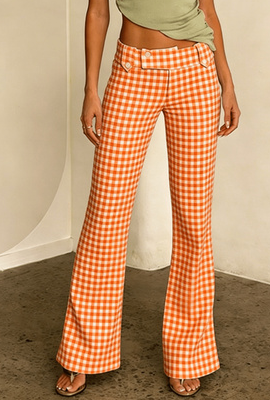 Women's American Retro High-Waisted Slimming Flared Casual Pants