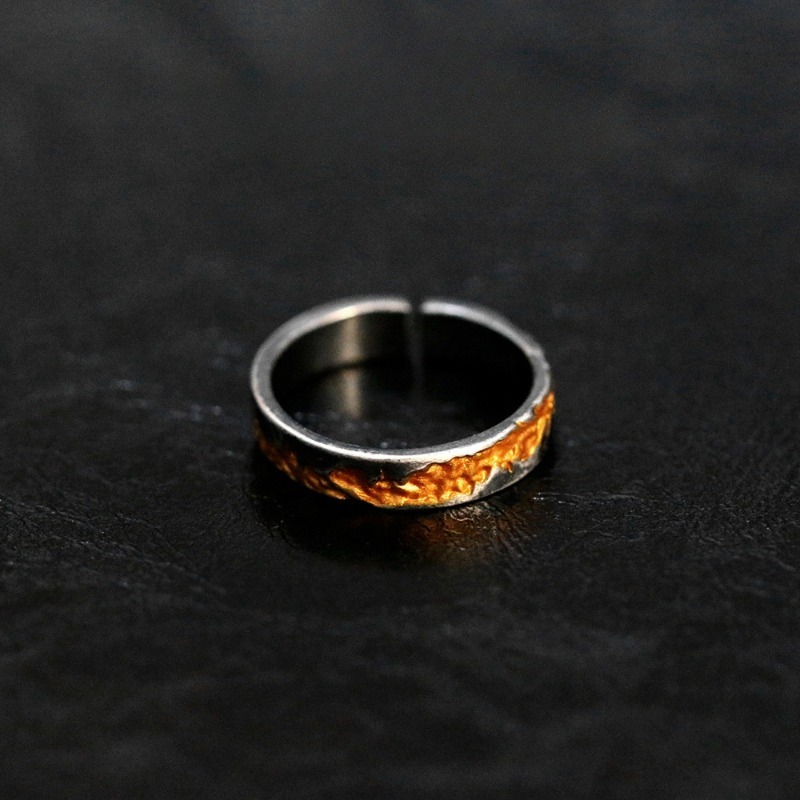Handmade Retro Gold Inlaid Dainty Niche High-Grade Ring, Wholesale & Clearance
