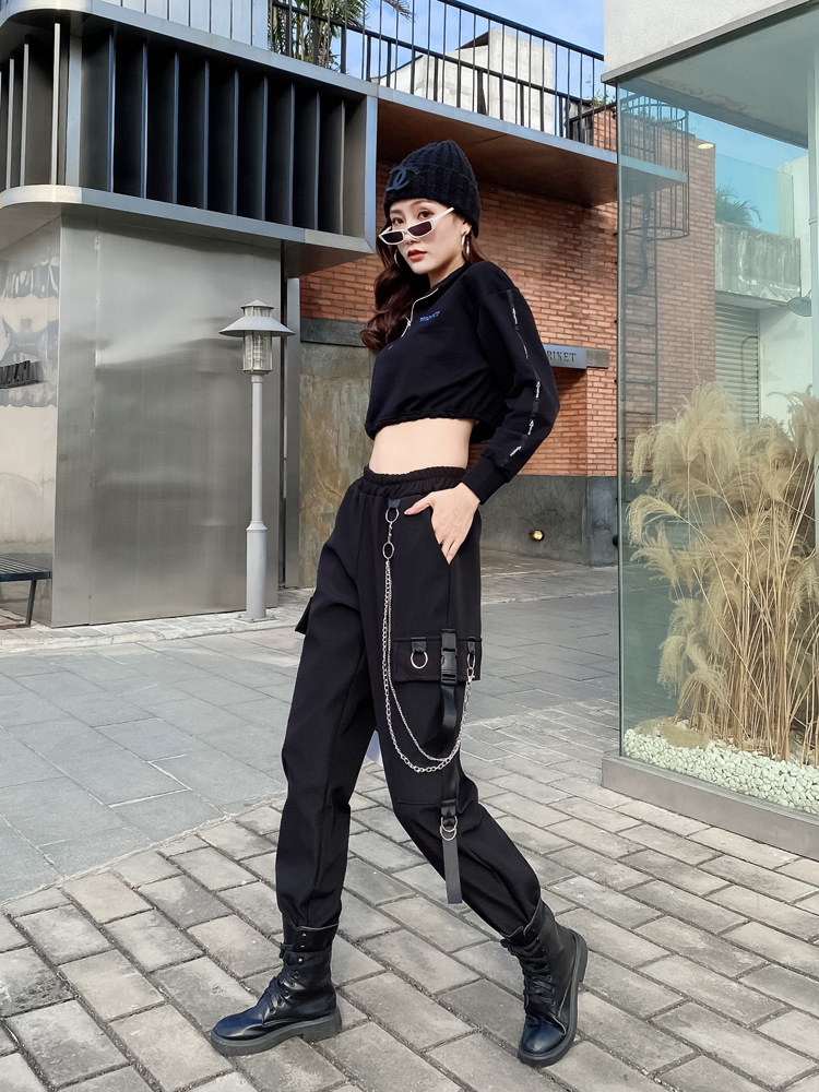 Women's European And American Streamer Casual Pocket Harlan Overalls