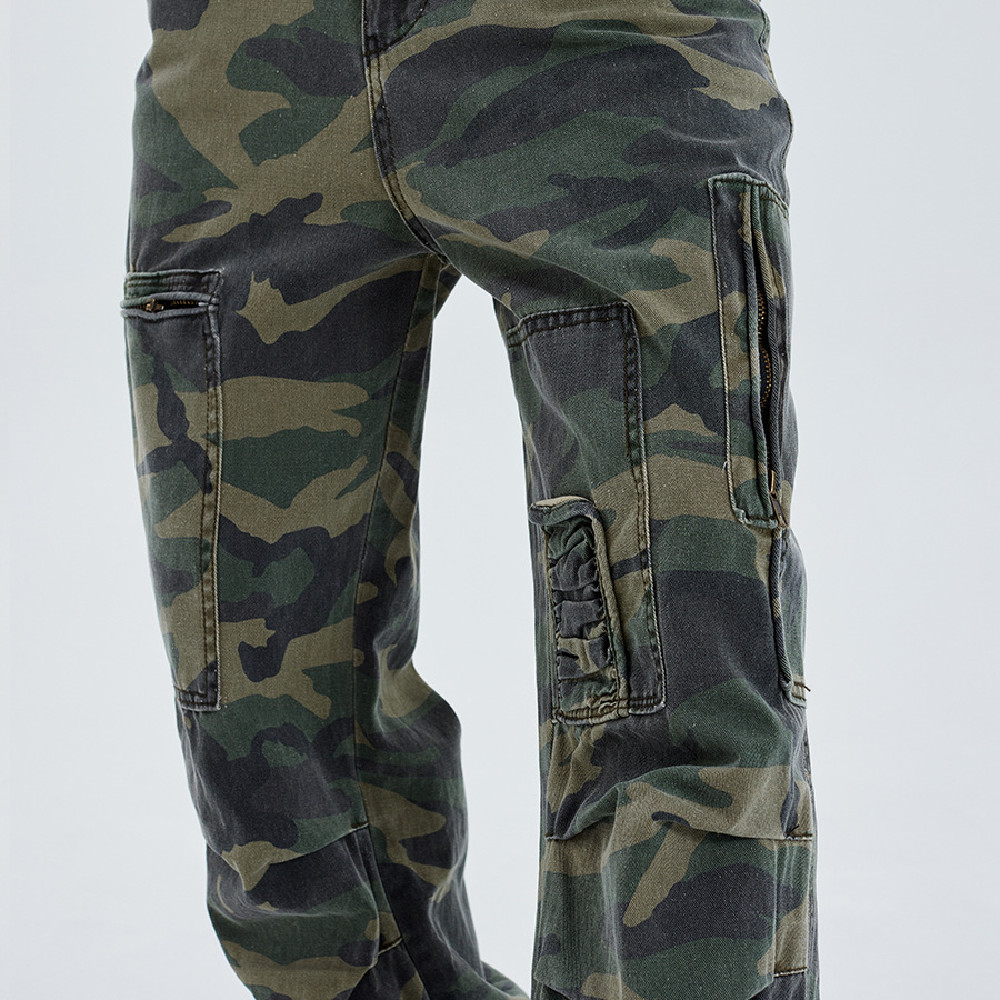 Men's Camouflage Wide Leg Loose Overalls