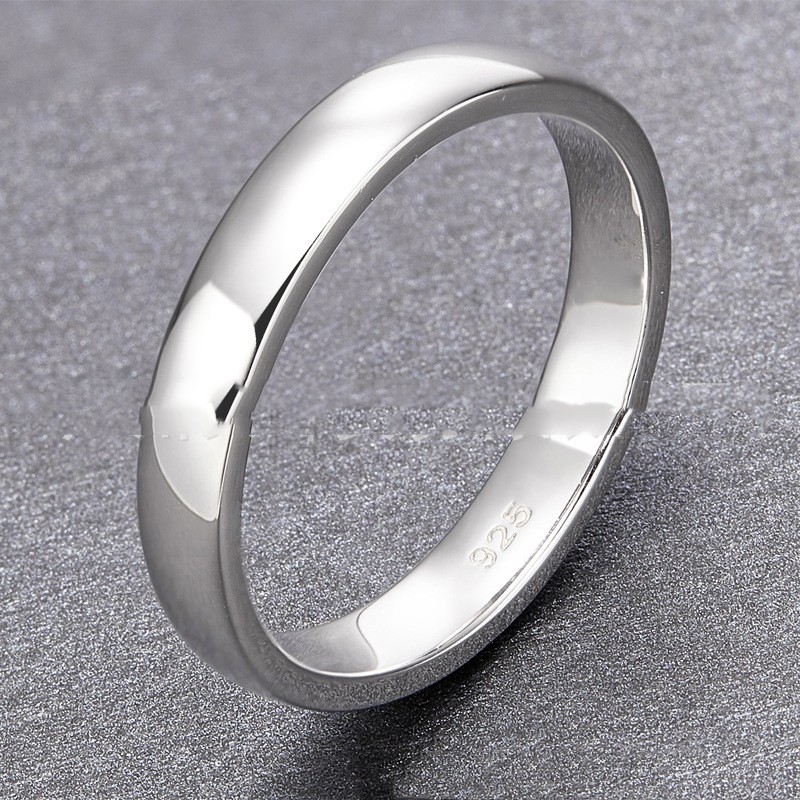 Title 4, Anello unisex in argento platino elettrolitico