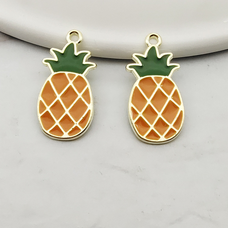Fruit Pineapple Orange Pendant Accessories Earrings Pineapple - Shop at LoveMi