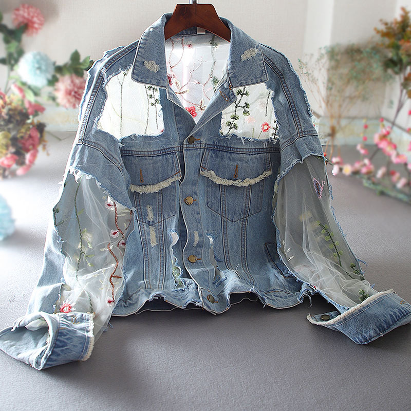 Embroidered Fashion Vintage Loose Casual Women's Coat