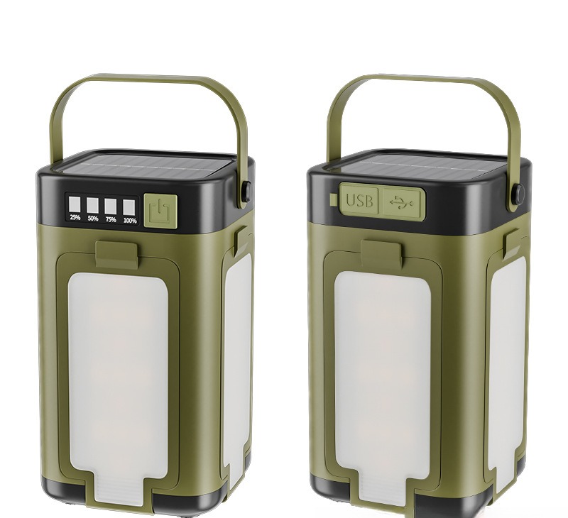 Multifunctional Outdoor Camping Light, Power Output Supported, Multi-blade Foldable Solar Camping Ambient Light — foto 4