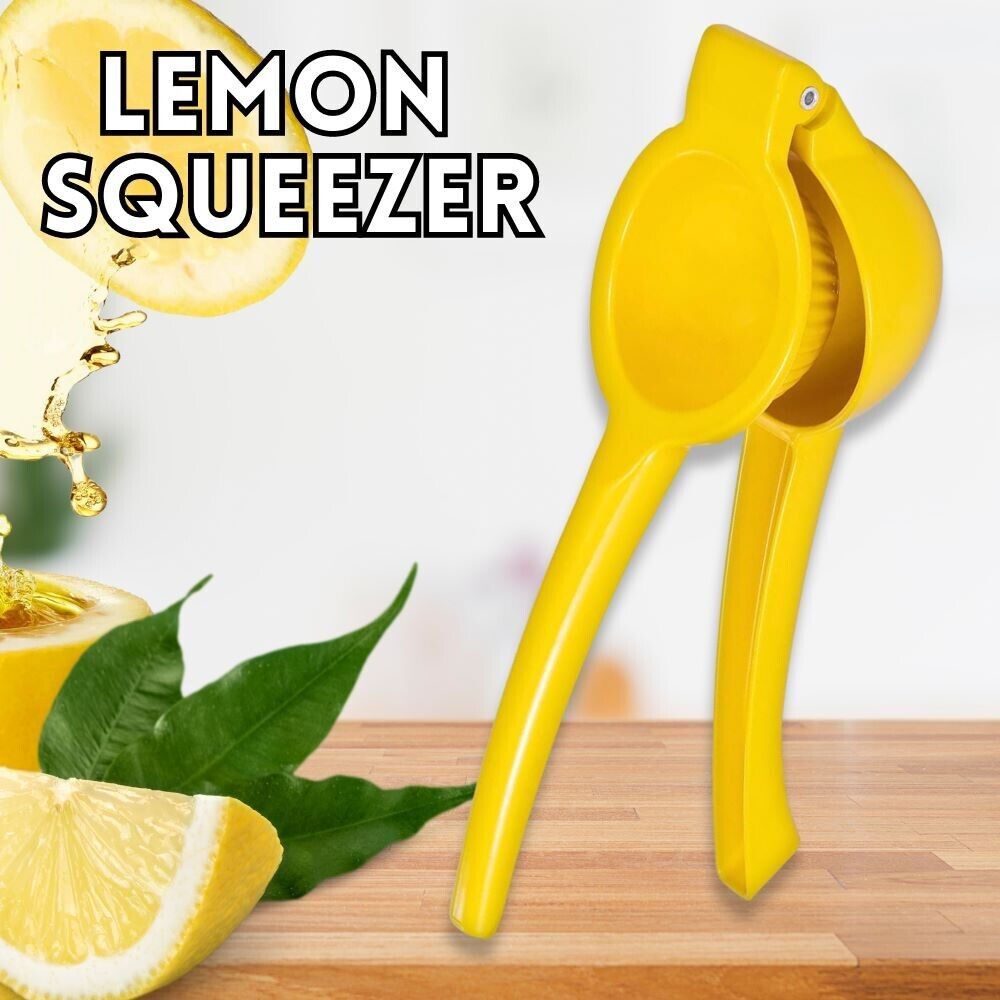 Citrus Juicer Press Tool Lemon Squeezer for Extracting the Most Juice Possible by KT Deals. Kitchen Metal Lemon Squeezer - Handheld Lemon Juicer Squeezer - Easy to Use Citrus Juicer - Manual Press. GET EVERY LAST DROP OF JUICE: Our lemon squeezer won’t wa