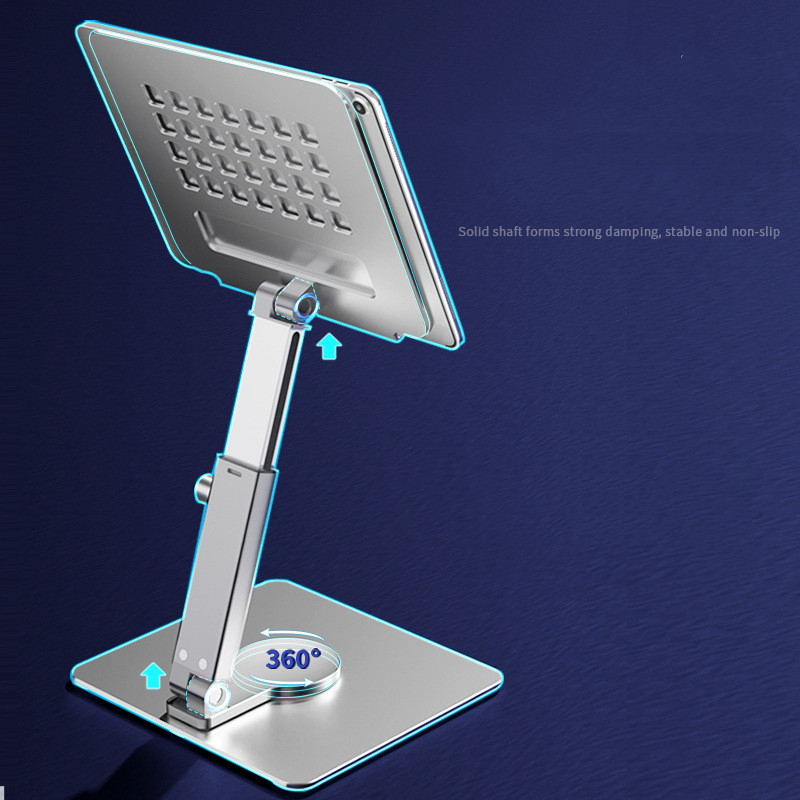 Rotatable Integrated Lift Folding Mechanical Aluminum Mobile Phone Tablet - Image 5