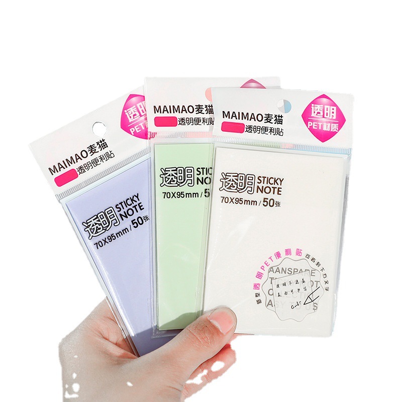 Transparent Post-it Notes Adhesive Student Notes Stickers