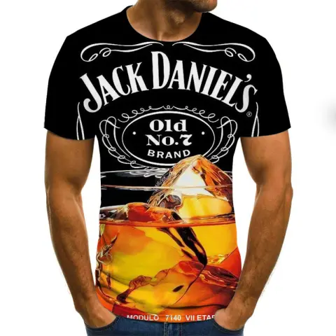 3D Custom Digital Printing Summer Short Sleeve