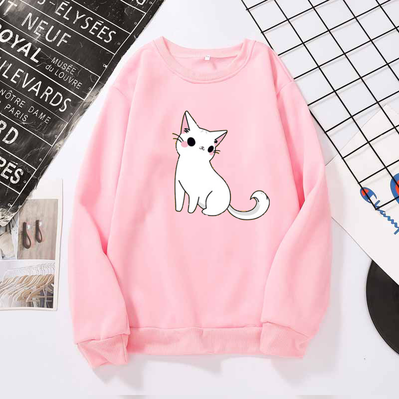 Title 6, Printed cute cat hoodie