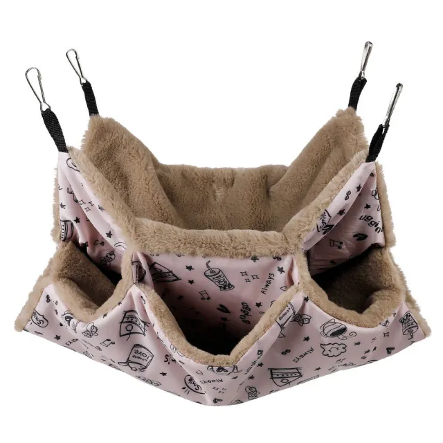 Pet Cage Hammock Guinea Pig Rat Hammock Tunnel Squirrel Toys Ferret Hanging Bed For Small Animals Cage Nest Pet Supplies Pink - Shop at LoveMi