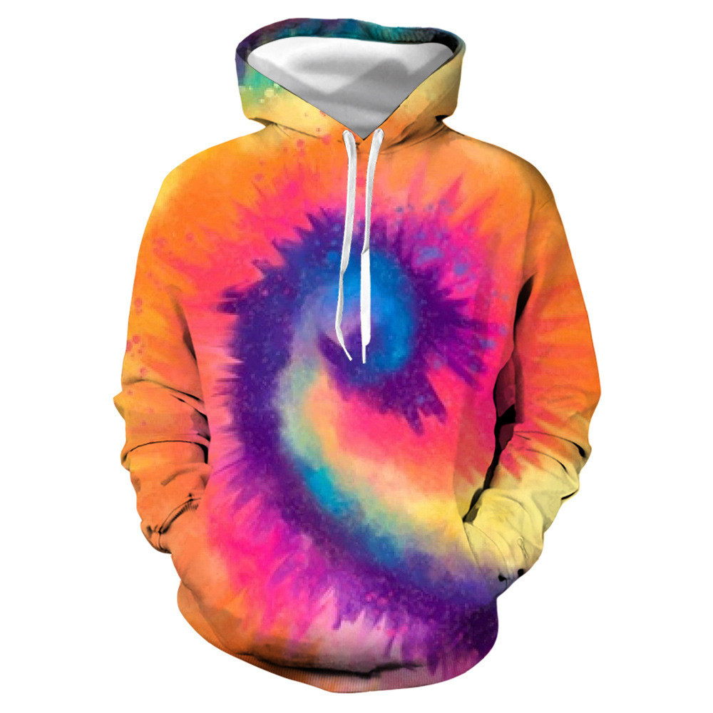 Title 5, Tie-dye digital print pullover hoodie