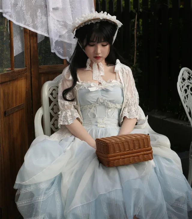 Dressed Cute Fairy Ballet Lolita Girl White - Shop at LoveMi
