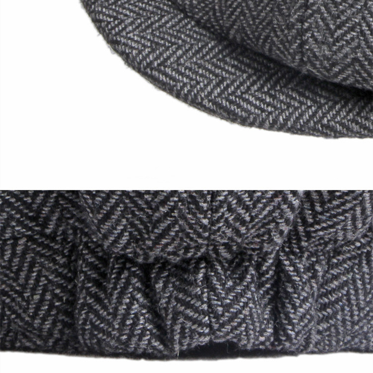 British Retro Octagonal Hat Men's Literary Leisure