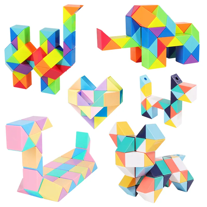 Snake Twist Cube Stress Relief Educational Toys Children Gifts Magic Snake Ruler Puzzle Folding Educational – image 4