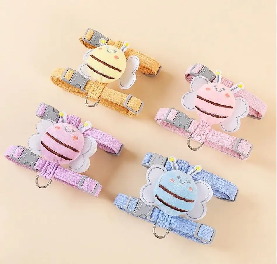 Small Cat Harness Wing Shaped Decorative Walking