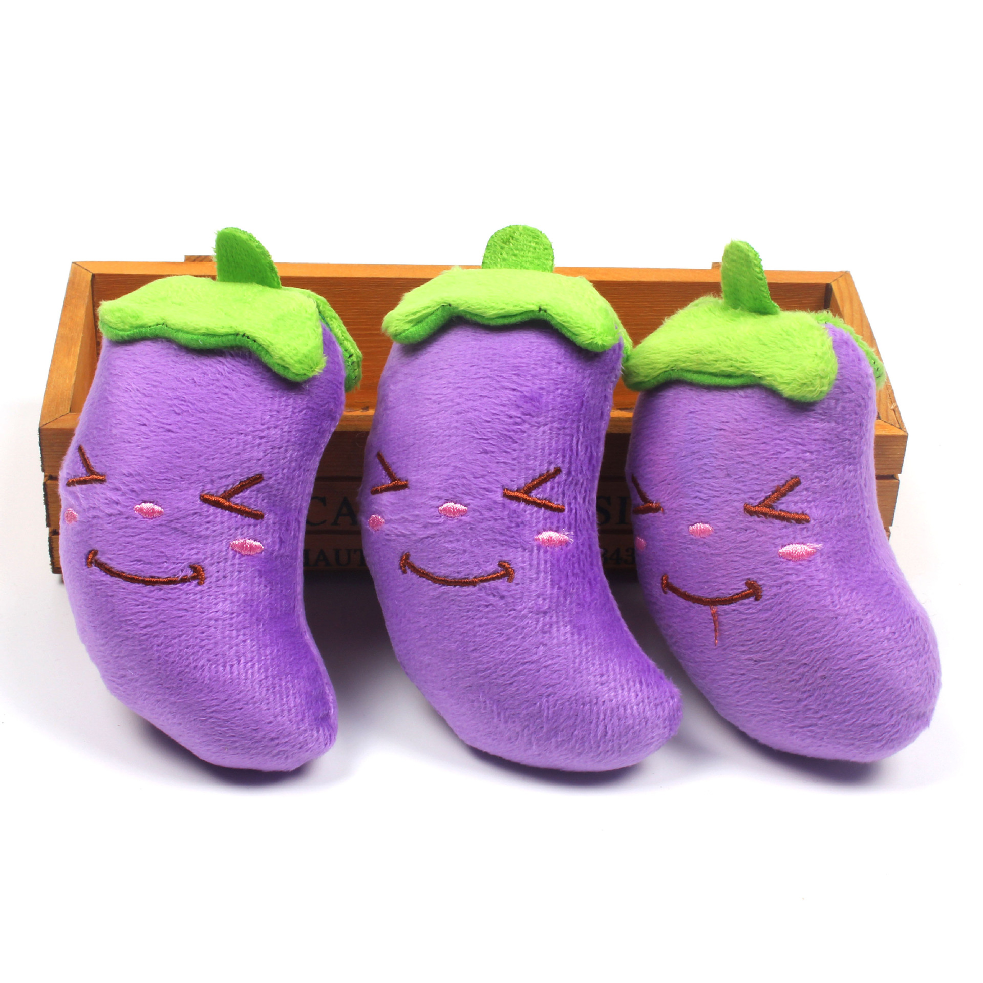 Pet Supplies Plush Toy Simulation Eggplant