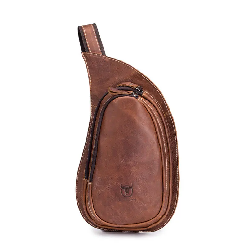 Leather Goods New Crazy Horse Chest Bag
