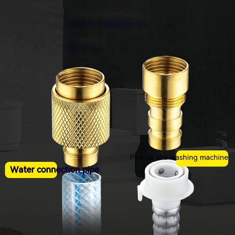 Copper Conversion Head Buckle Type Water Pipe Interface For Inlet