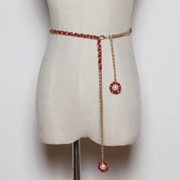 Knitted Women's Thin Belt Simple Hundred Matching Dress Sweater Waist Chain